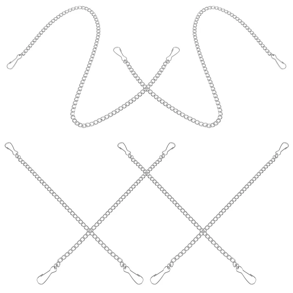

6 Pcs Tag Chain Decorative Chains for Hanging Baskets Garden Plants Hook Bag Steel