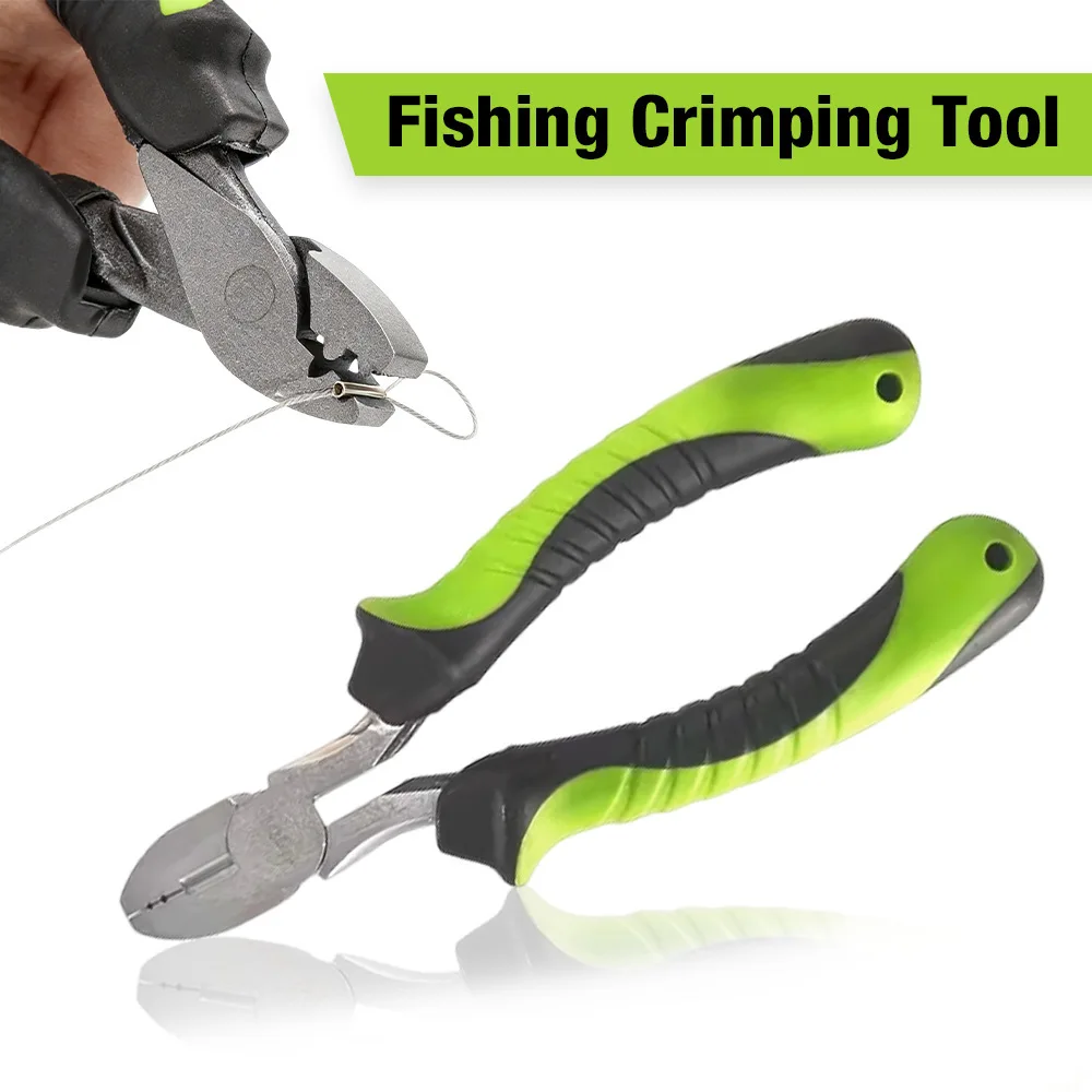 Outdoor Fishing Long Nose Pliers, High Carbon Steel Multi Tool for Hook Removing and Line Cutting, Angling Gear