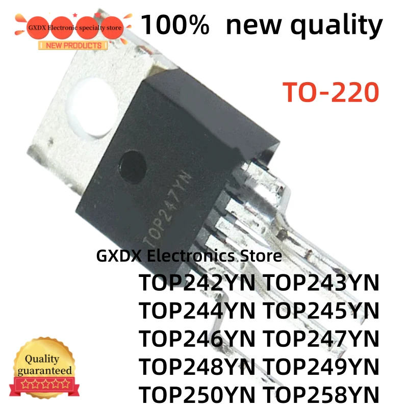 5-10-20Uds 100% new TOP247YN TOP248YN TOP249YN TOP250YN TOP242YN TOP243YN TOP244YN TOP245YN TOP246YN TOP258YN TO-220 in Stock