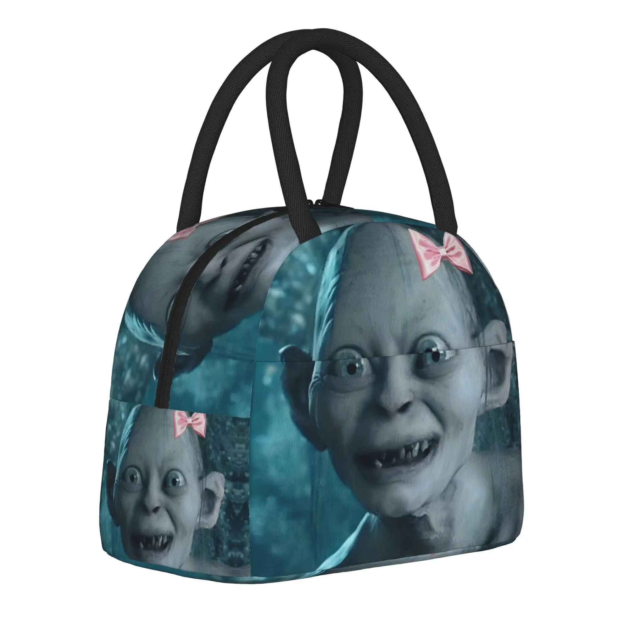 Lords Rings Gollum Insulated Lunch Bags for Men Women  Storage Food Box Portable Thermal Cooler Lunch Boxes For School Office