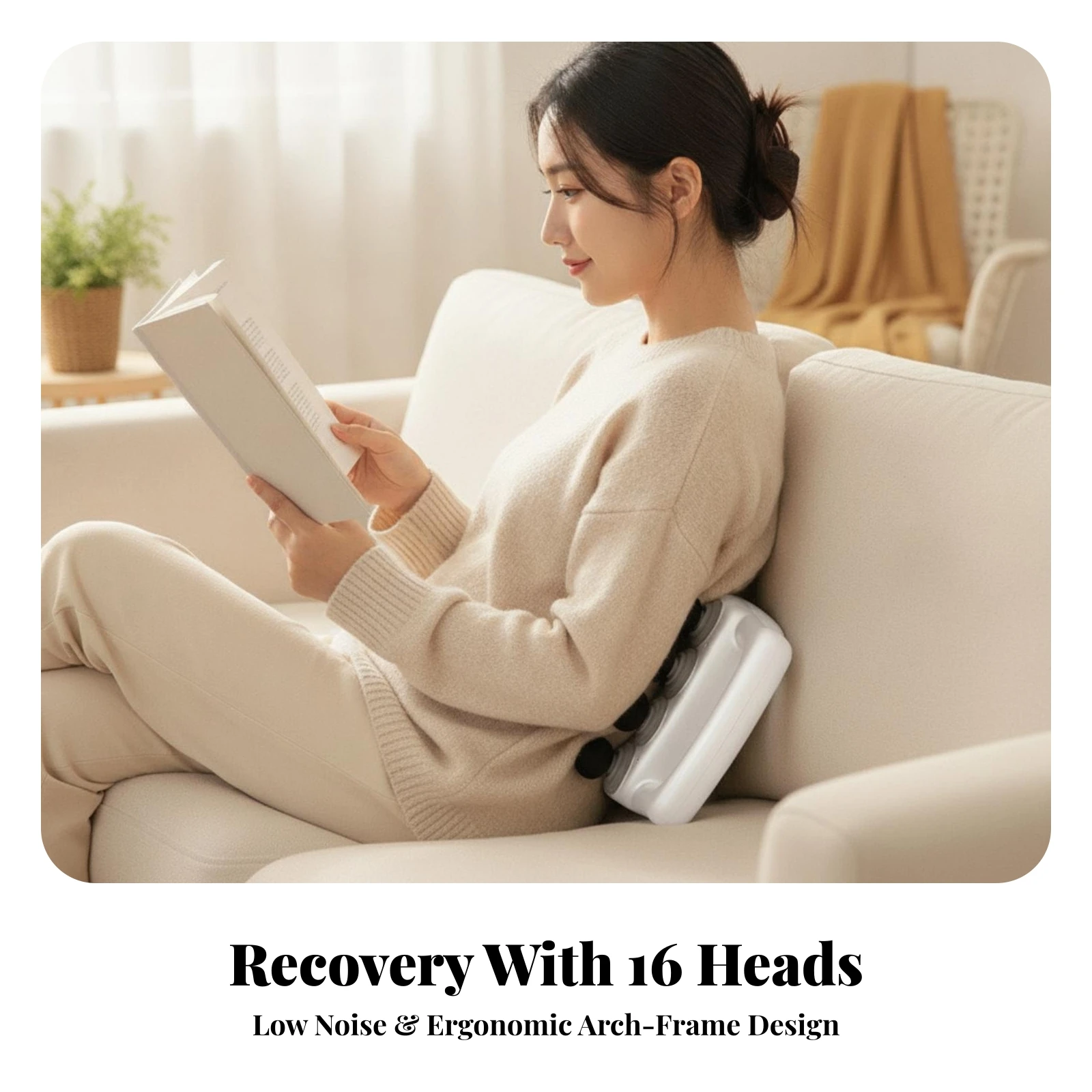 Percussion Massager Quiet Handheld Massage with Multiple Massage Heads for Fitness Enthusiasts, Post-Workout Recovery