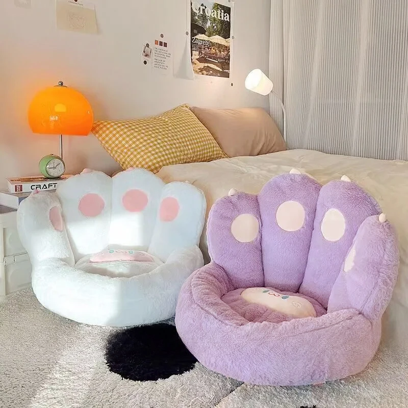 Cojín Kawaii para decoración de dormitorio, cojín de felpa para sofá, silla, accesorio, cojín de asiento bonito, decoración de habitación