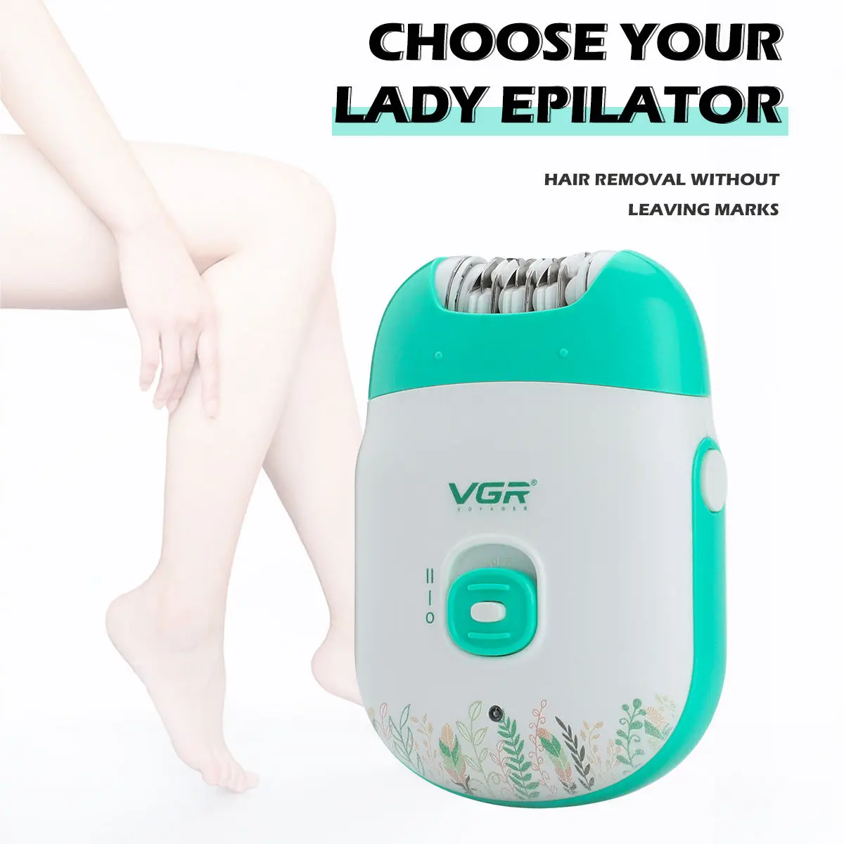 VGR 726 New Epilator Women Shaver Mini Plucker USB Rechargeable Electric Pedicure for Face Legs Bikini