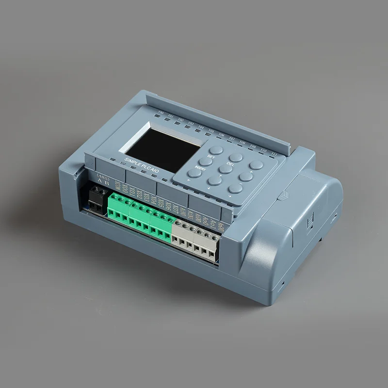 Huaqingjun 8IO Relay Output PLC 2-channel Analog Inputs 0-20mA 0-10V QJ-16R-2AI PLC for Alarm System