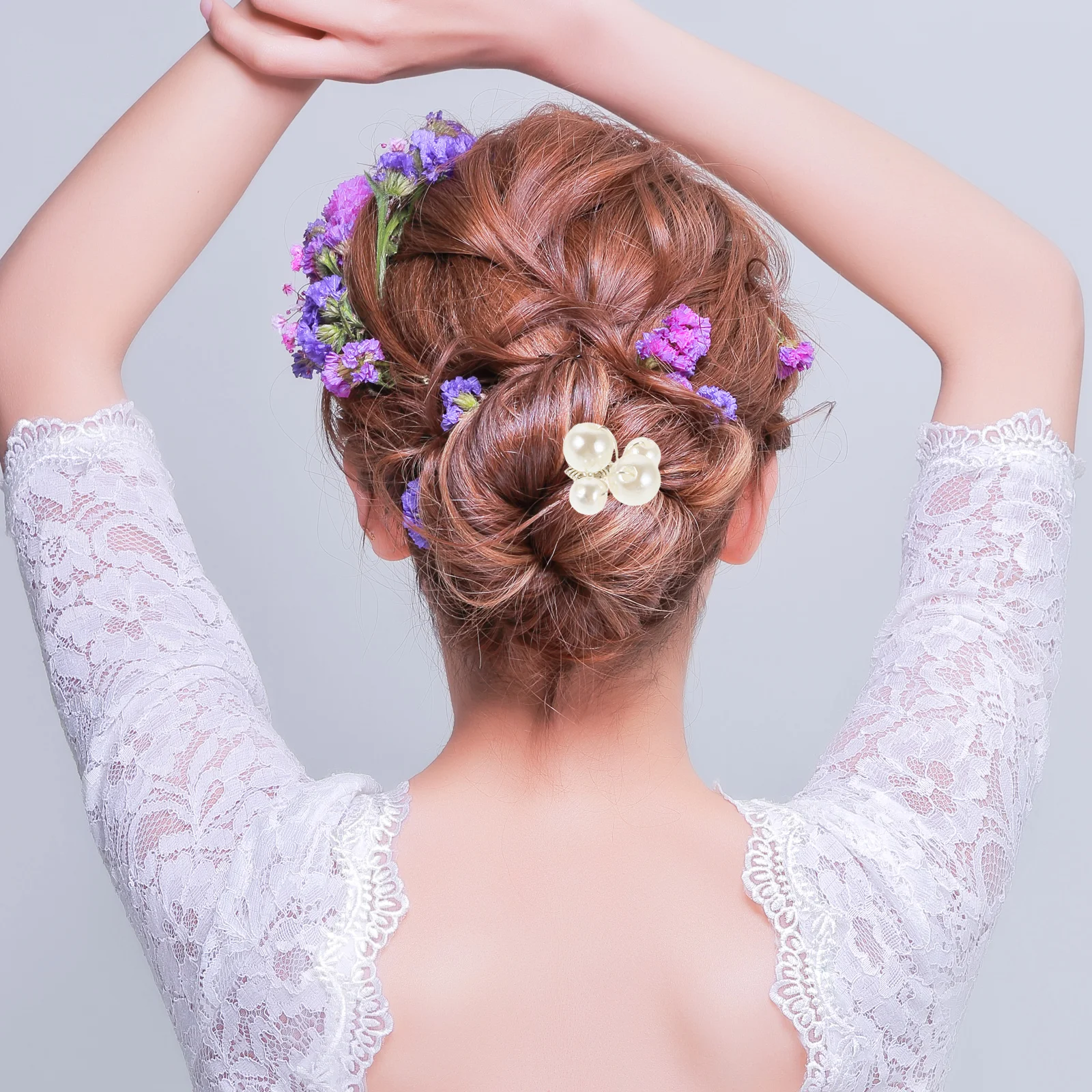 

9pcs Bridal Pearl Hair Accessories Vintage Wedding Hairpins Fake Pearl Women Hair Pins Lightweight Elegant for Bridesmaid