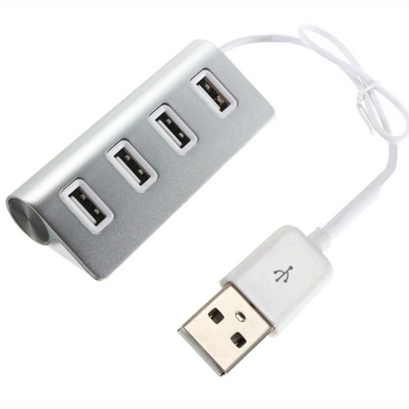 Mini 4 Port USB 2.0 Hub Splitter USB HUB Splitter For Laptop Desktop PC Computer