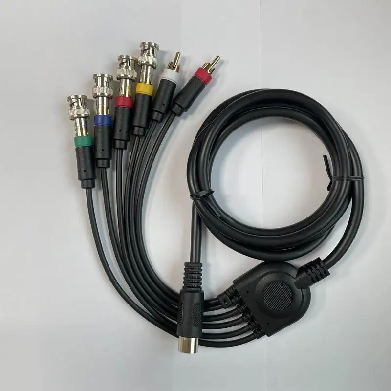 كابل شاشة ملونة مع BNC لوحدة التحكم في ألعاب Sega MD2 ، RGBS ، RGB + Sync ، ملحقات بديلة