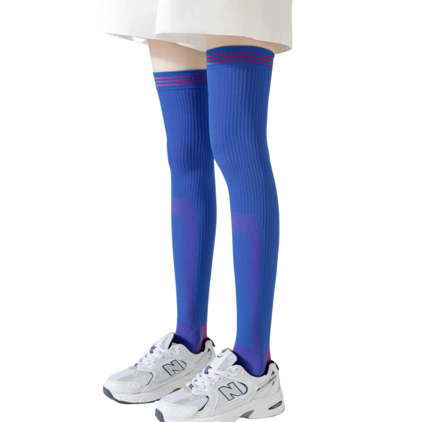 Sock Leisure Ankle Crew Fuzzy Candy-colored Compression knee-high Calf Fitness Yoga Aerobics Run Women Compression 8W126