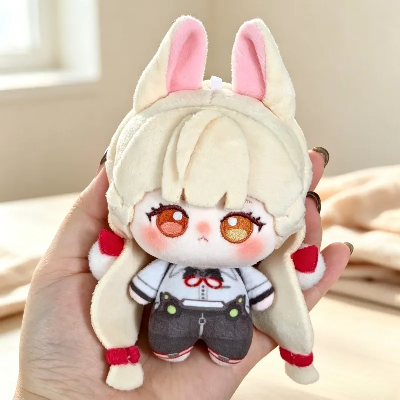 New 10cm Cotton Zenless Zone Zero Alice Plush Keychain Anime Bunny Ear Plush Toy Bag charm Keychain Game Fan Holiday Gift