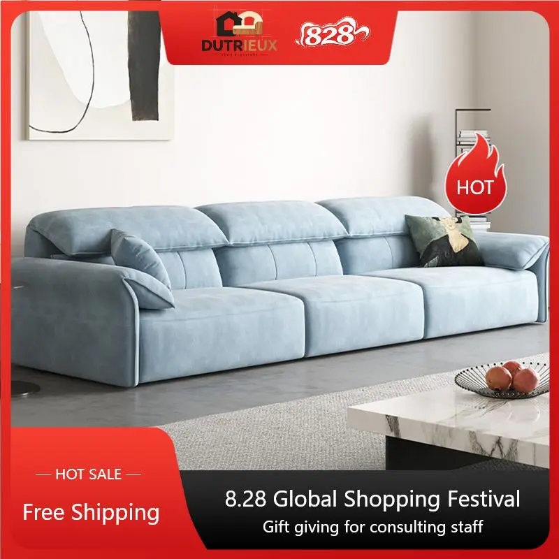 Blue Design Electric Recliner Sofa Living Room Nordic Relax Electric Recliner Sofa Luxury Modern Woonkamerbanken Furniture Home