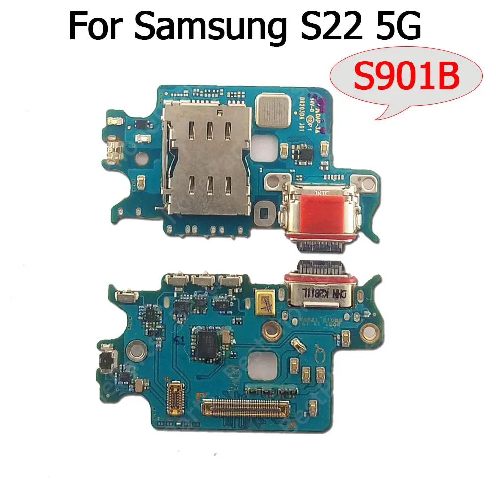 For Samsung Galaxy S22 Plus S22+ S22 Ultra 5G S901 S906 S908 Charging Port Charge Board Plate Usb Connector Replacement Parts