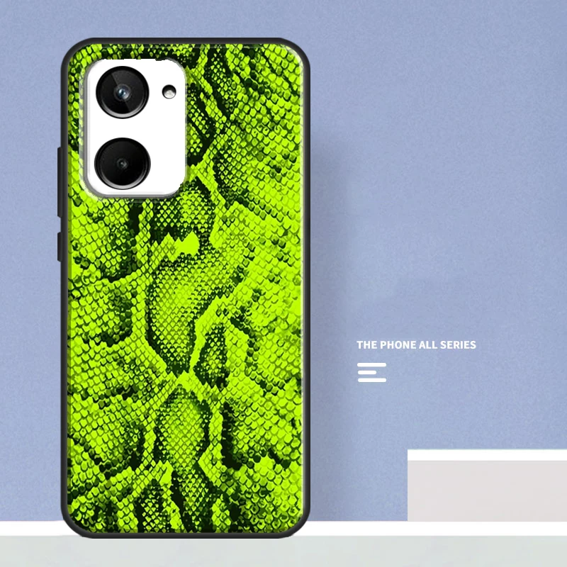 Snake Skin Print For Realme 10 8 9 Pro Plus C11 C15 C30 C31 C33 C35 C55 C21Y C25Y GT Neo 5 2 3 3T GT3 Case