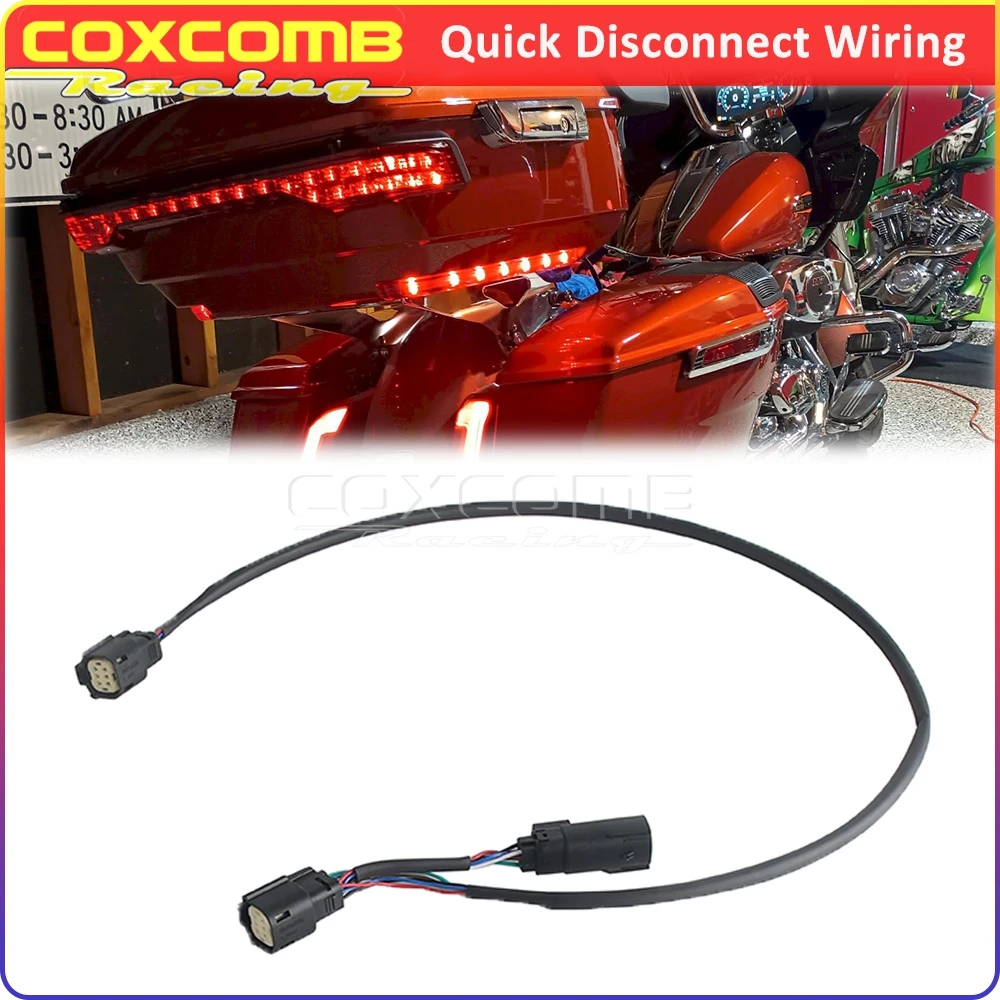 Quick Disconnect Wiring Motorcycle 6-pin Plug Harness For Harley Touring Electra Glide Ultra Limited FLHTK FLHTKL FLHTCU FLHTCUL