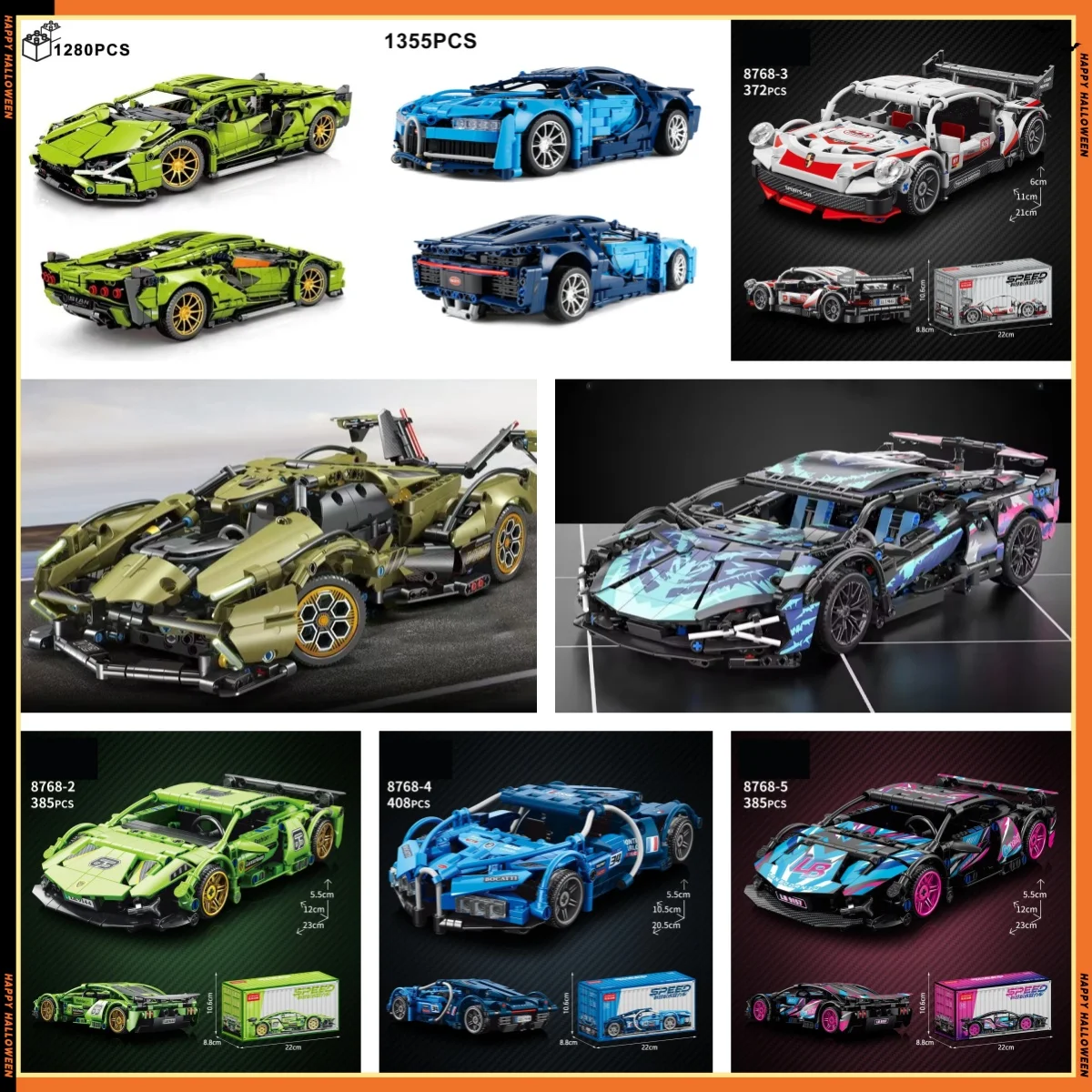 

City Technical Mechanical Blocks Racing Building Block ，mechanical Speed Vehicle Supercar Brick Puzzle Toys Kid Adult Gift