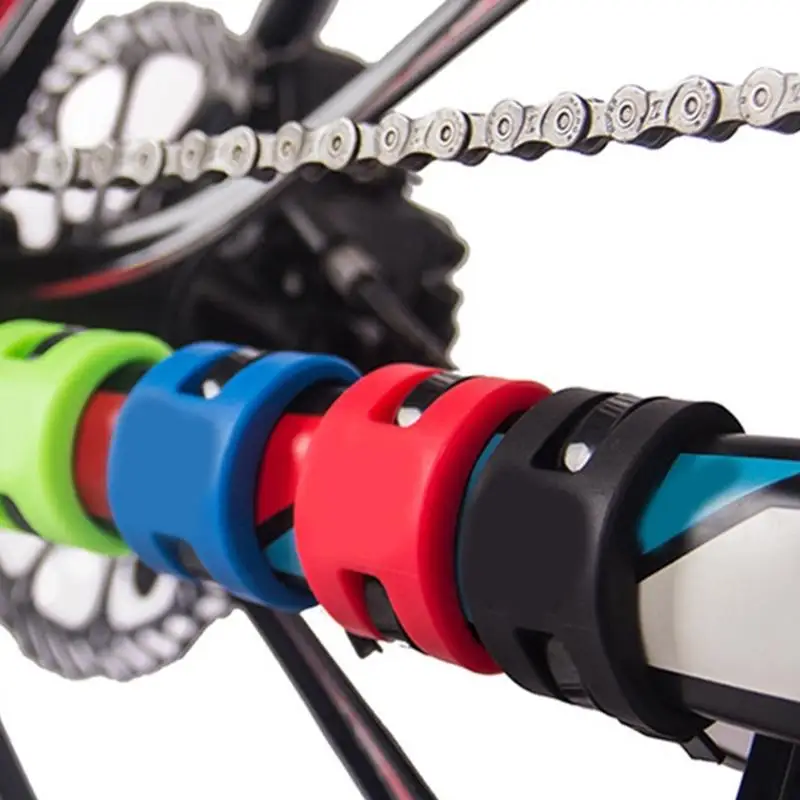 

R6FE 4 лота противоударные резиновые бамперы для вилок велосипеда блокируют повреждение от эрозии грязи