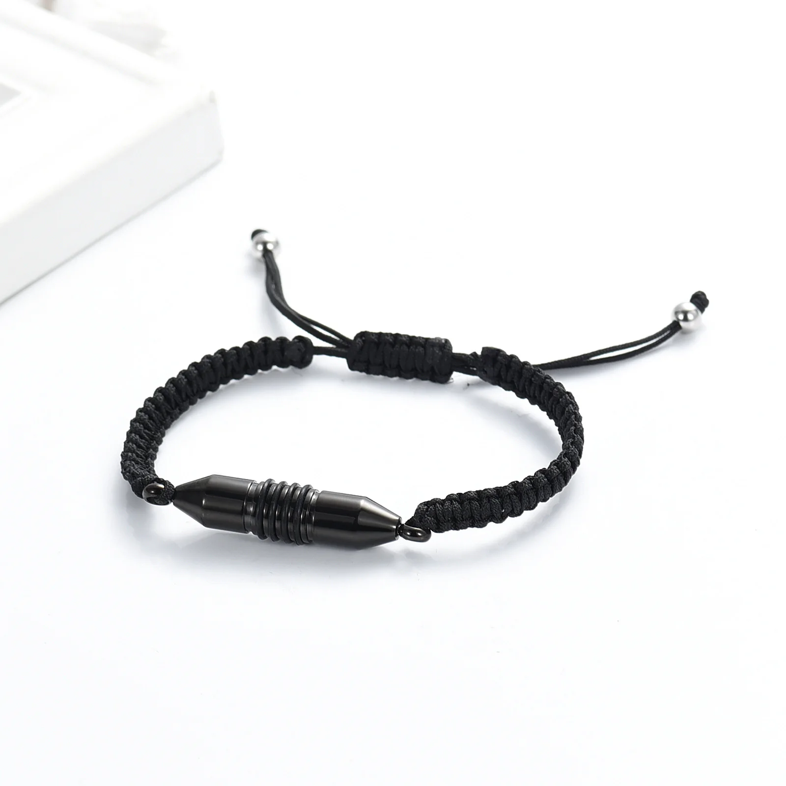 Keepsake Urn Bracelet For Ashes Holder Adjustable Braided Cremation Stainless Steel Memorial Keepsake Jewelry Gift for Men Women