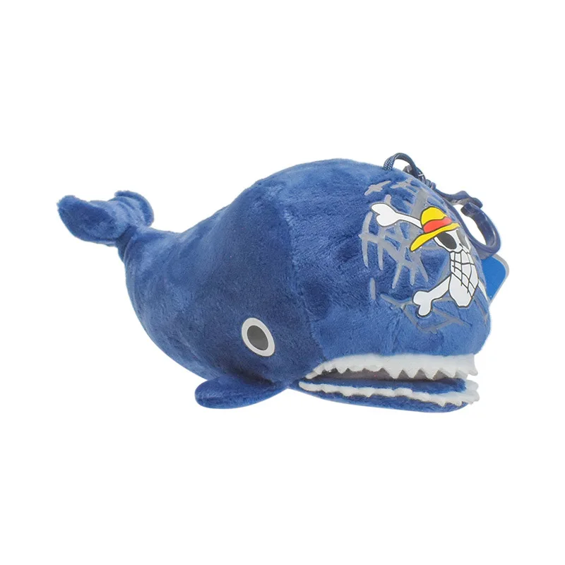 15cm Cute Cartoon Genuine One Piece Laboon Plush Doll Keychain Bag Pendant Toy Gift