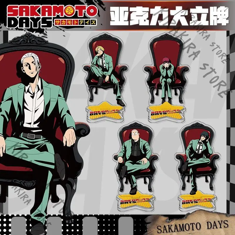 

SAKAMOTO DAYS Nagumo Yoichi Acrylic Standing Sign Sakamoto Tarō Asakura Shin Cartoon Stand Figure Kawaii Ornaments Decoration
