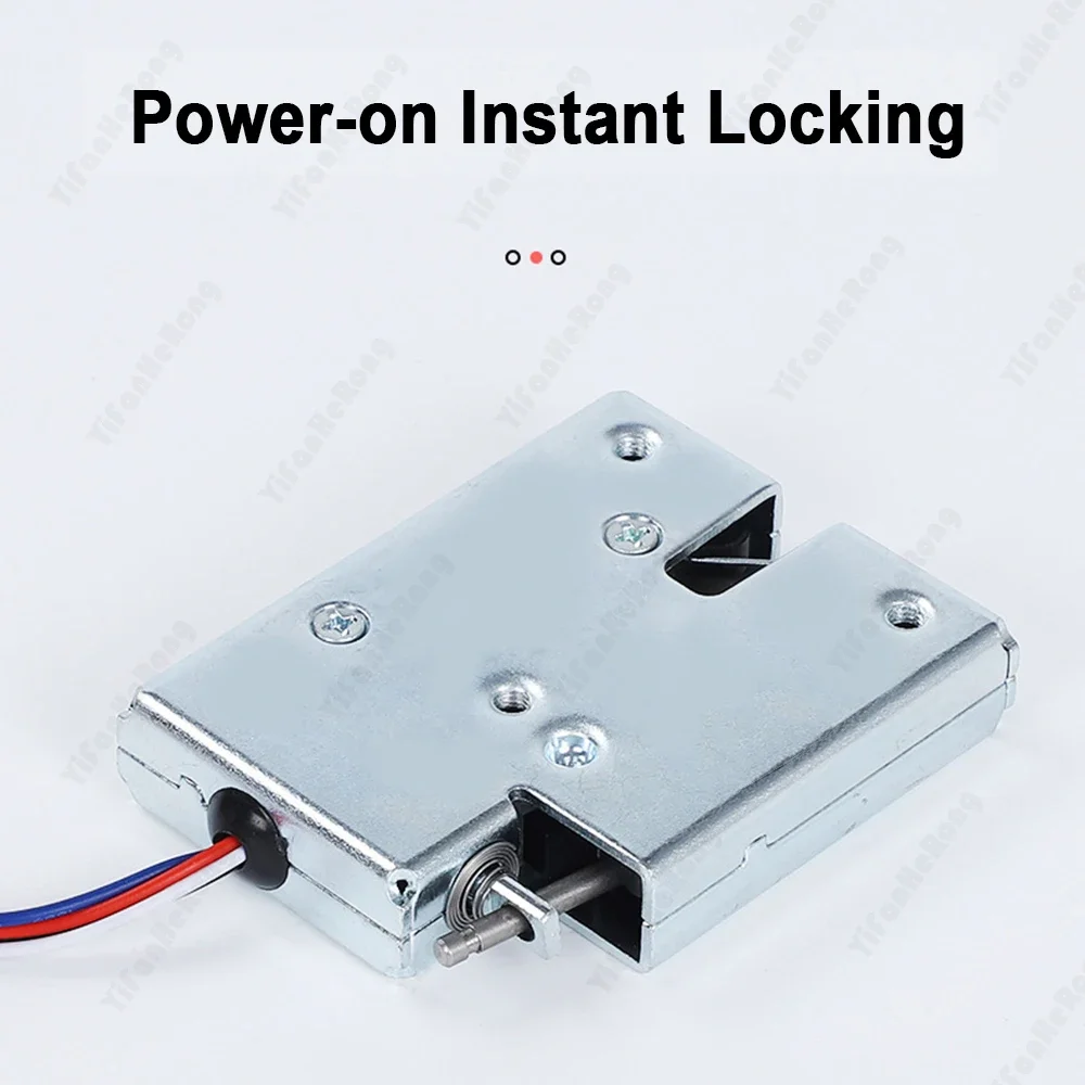 DB-210 Mini piccola serratura a solenoide intelligente 12V Serratura per cassetto dell'armadio di controllo elettrico elettromagnetico antiruggine ad alta sensibilità