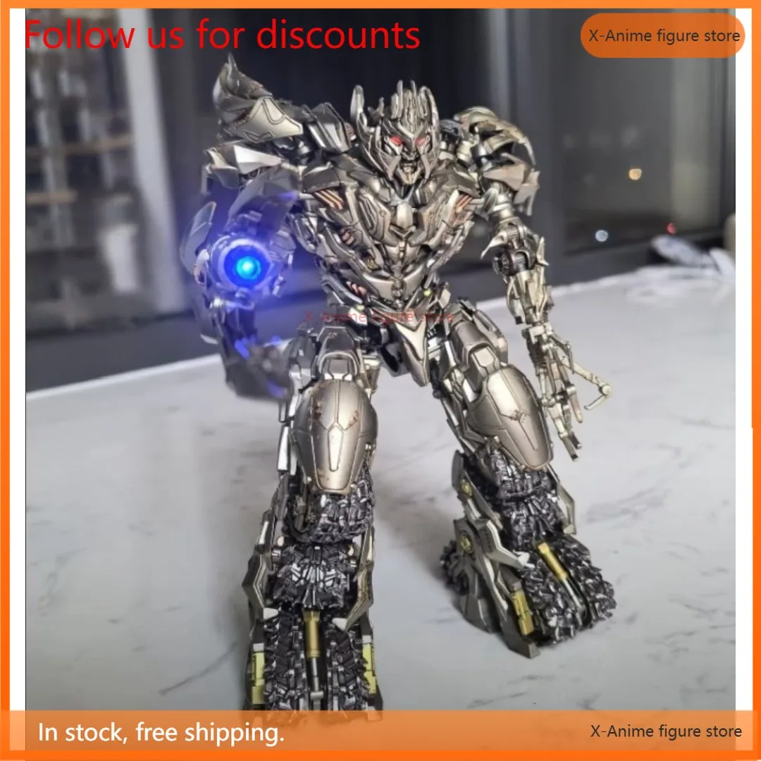 Transformation Toy Movie 2 Megatron Tank Robot 21cm Alloy Joint Skeleton Assembly Figure Pre-assembly Model Action Figures