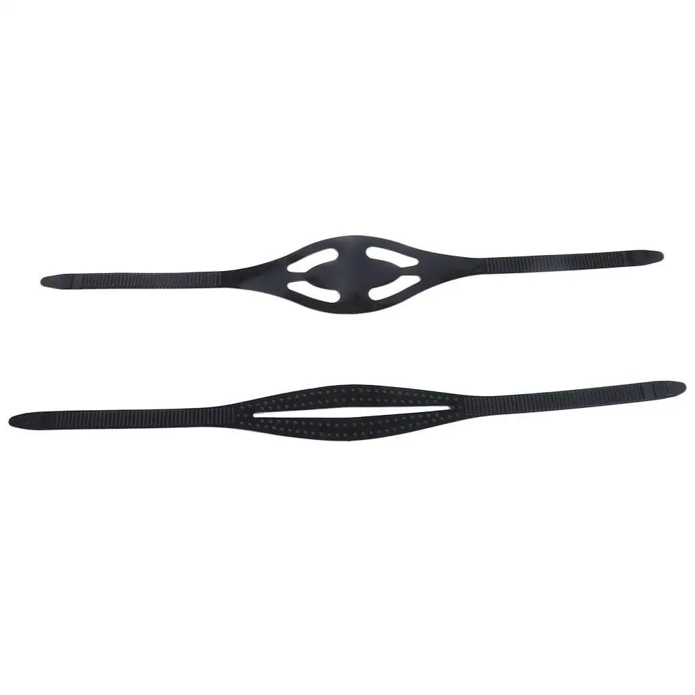 Adjustable Diving Mask Strap Swimming Glasses High Elasticity Snorkeling Strap Replacement Comfort Black Diving Rubber Strap