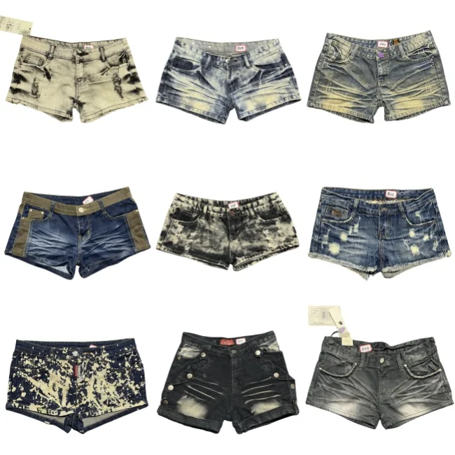 

Retro Y2K Hot Girl Denim Super Shorts Punk Skull Embroidery Low Waist Millennium Trendy Vintage Teenage Girls Jeans Shorts