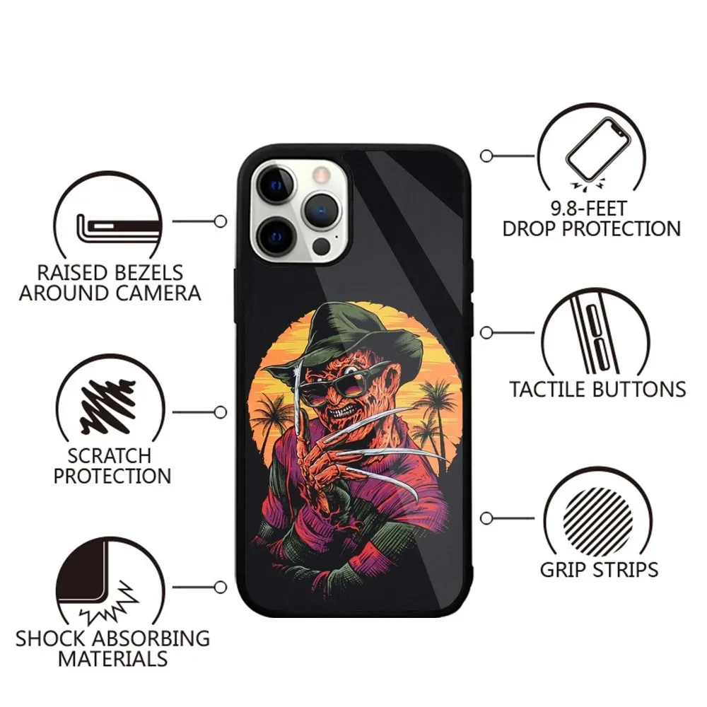 F-Freddy Krueger  Phone Case Strong Magnetic For IPhone 16,15,14,13,Pro,Max,Plus,11,12,Mini For Magsafe Wireless Charging