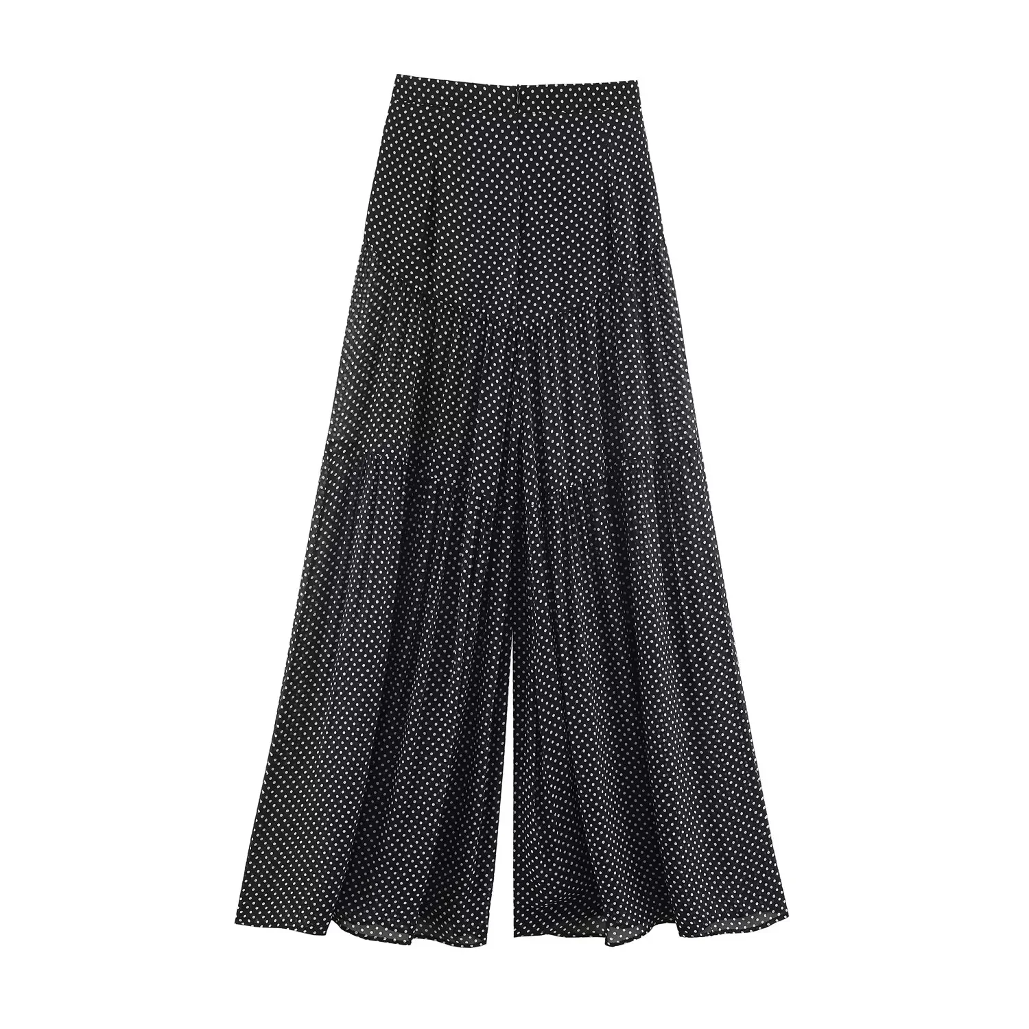 KONDALA Vintage Party-Chic Damen-Hosenanzug mit Polka Dots, ärmellosem Neckholder-Top und langen, weiten Hosen – Modischer Sommer-Urlaubsanzug 2026 – Detail 14