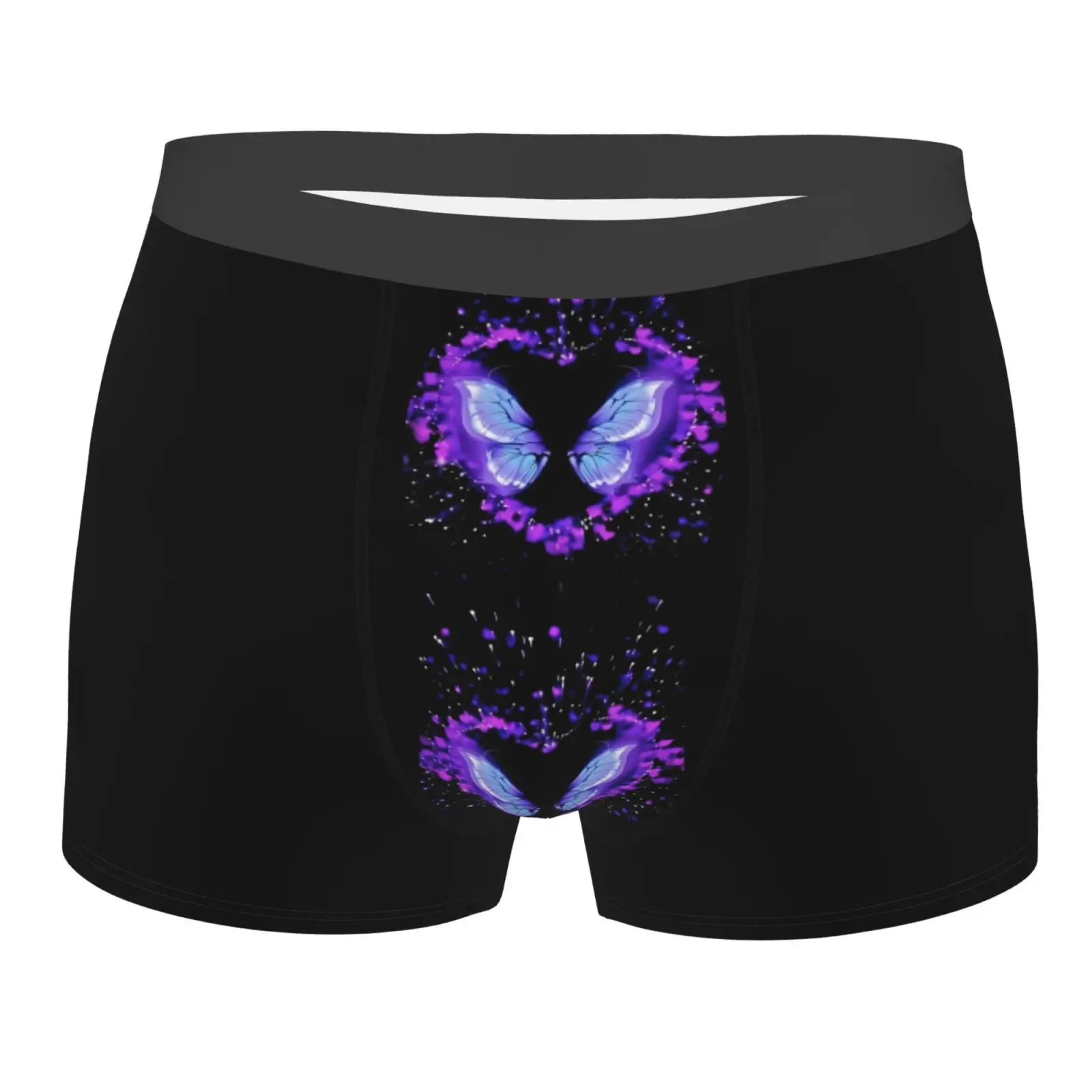 Purple Love Butterfly Print Men Underwear Boxers Breathable Mens Boxershorts Men's Panties Underpants Man Boxers Briefs Trunks