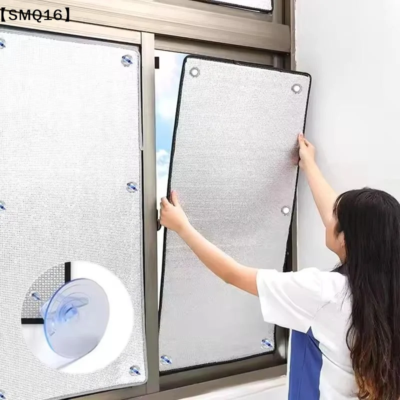 1PC Window Sun Shade Film Home Sunshade Protector Pad Aluminum Foil Anti-UV Insulation Film Window Privacy Film Sunshade【SMQ】