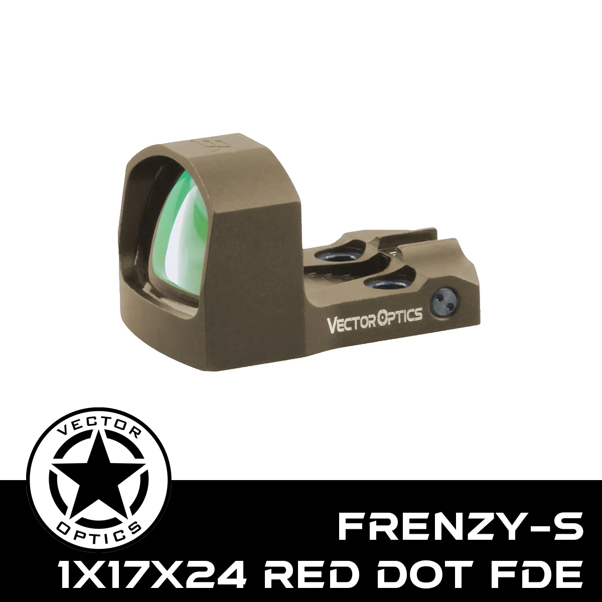 Vector Optics Frenzy-S 1X17X24 AUT Mirco Red Dot Sight, mira de pistola de Metal más ligera con Sensor de luz automático para Glock 17