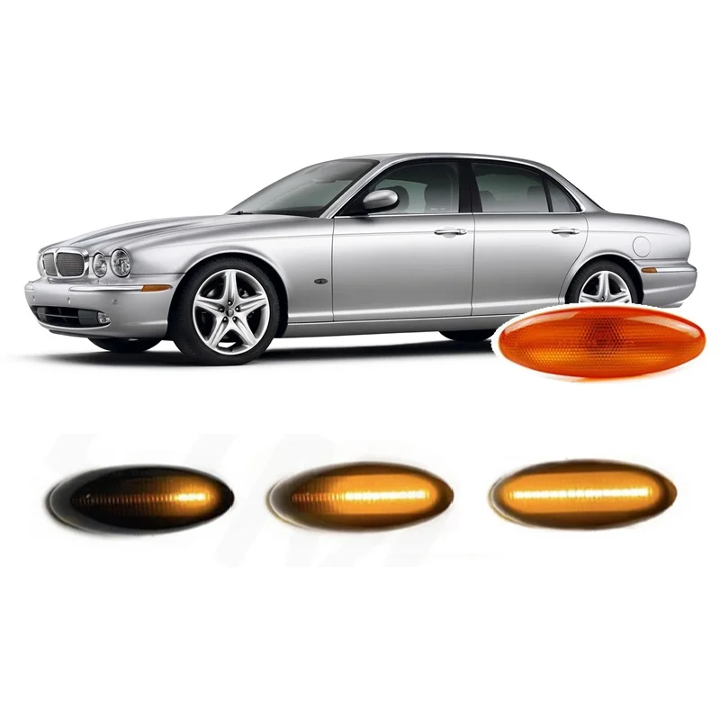 

for Jaguar XJ EU Spec X350 2003 2004 2005 2006 2007 Dynamic LED Indicator Side Marker Signal Light Lamp Tuning