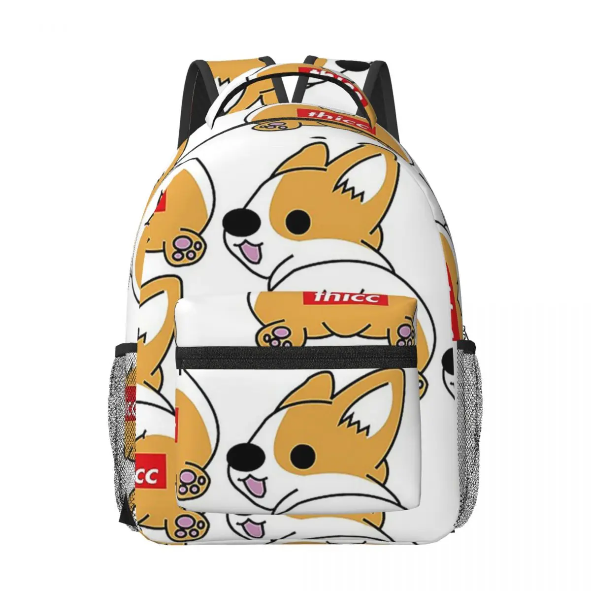 

Thicc Corgi Butt Woman Backpacks Boys Girls Bookbag Fashion Children School Bags Portability Laptop Rucksack Shoulder Bag