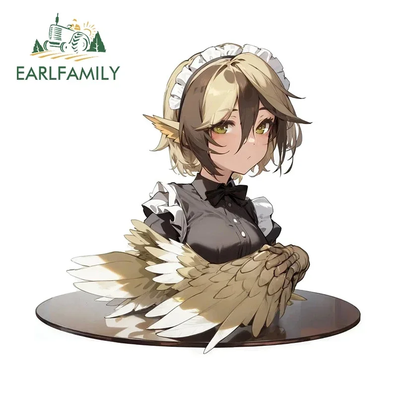 

EARLFAMILY милый аниме Peek автомобильная наклейка виниловая водостойкая наклейка-караван креативные автомобильные товары зеркало заднего вида украшение для ноутбука