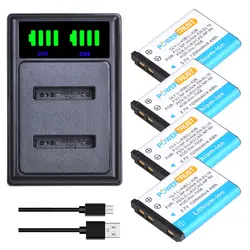 Li-40B Li 40B Li-42B Klic-7006 Battery and Charger for Olympus Li 42B for Nikon Coolpix S60 S80 S200 S203 S210 S220 EN-EL10