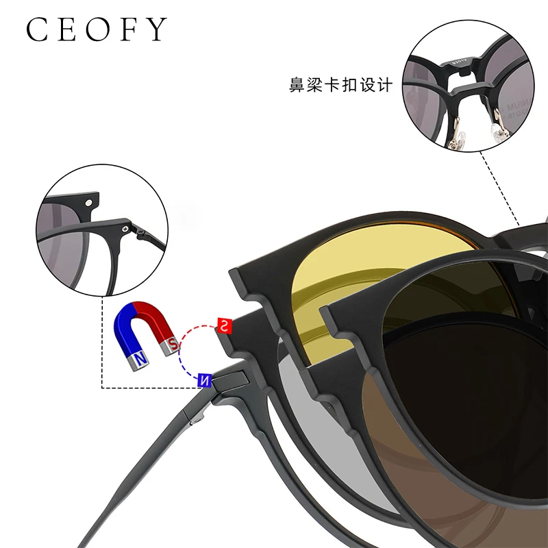 

Ceofy Мужчины Женщины Титановая Высококачественная оправа для очков Сверхлегкая оптическая оправа для очков для близорукости Новые мужские очки