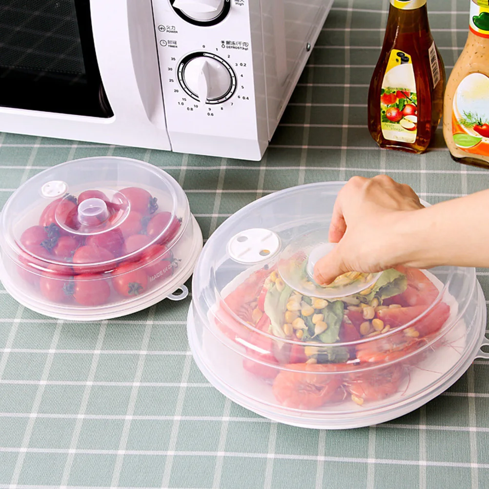 

2 Pcs Versatile Food Cover Sealing Lids Moistureproof Dustproof for Microwave Convenience