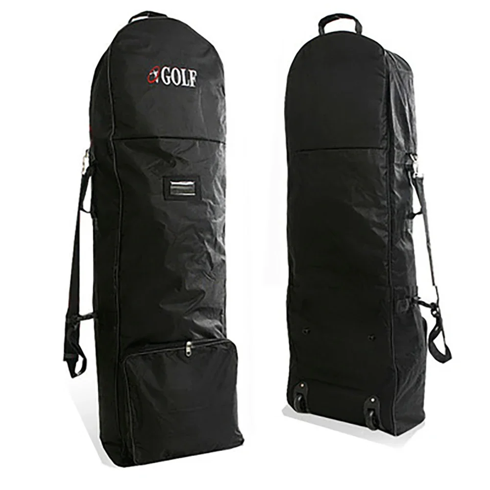 Golf Bag Travel Aviation with Wheels,Foldable Large Capacity Club Cover,Lightweight Nylon Airplane Travelling Ball Bags