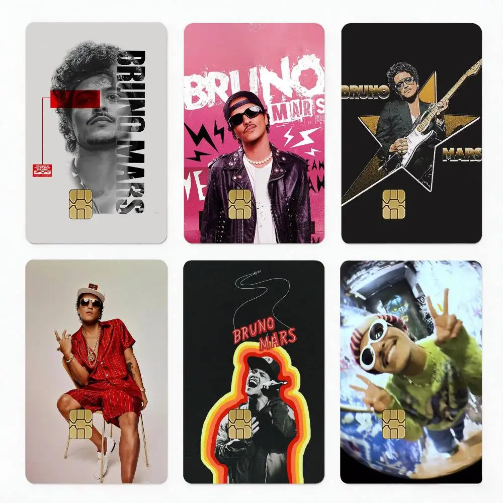 

Singer B-Bruno Mars The Romantic 4pcs 1Set Card Stickers Small Waterproof Chip 4PCS Card Sticker Anti-Scratch