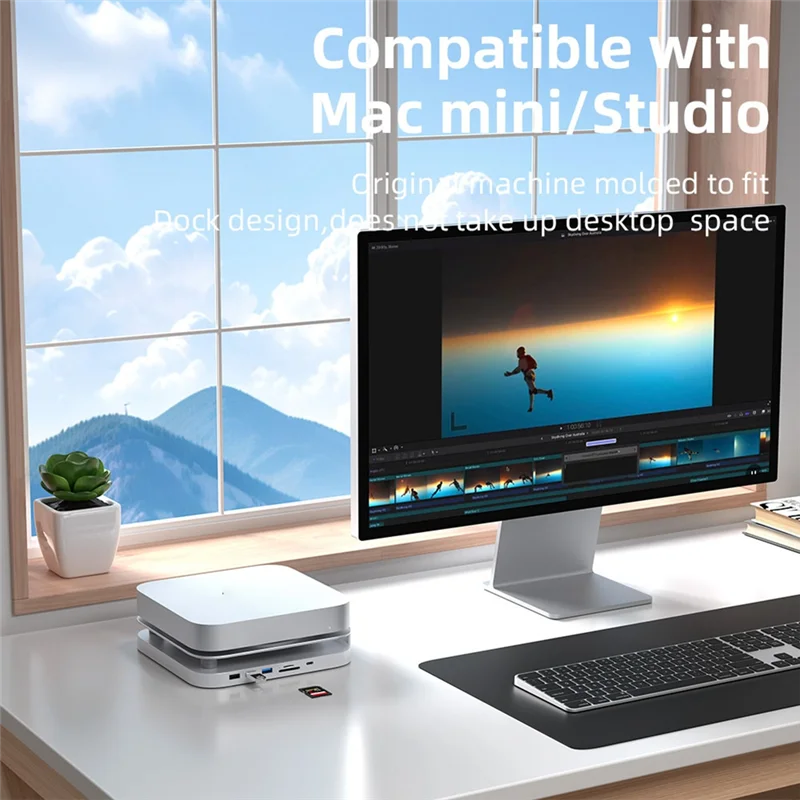 SB-Mac Studio Docking Station For Docking Rack 4K M1 M2 Interface Docking Station For Mac Mini/Mac Studio MC50M(Without HD)