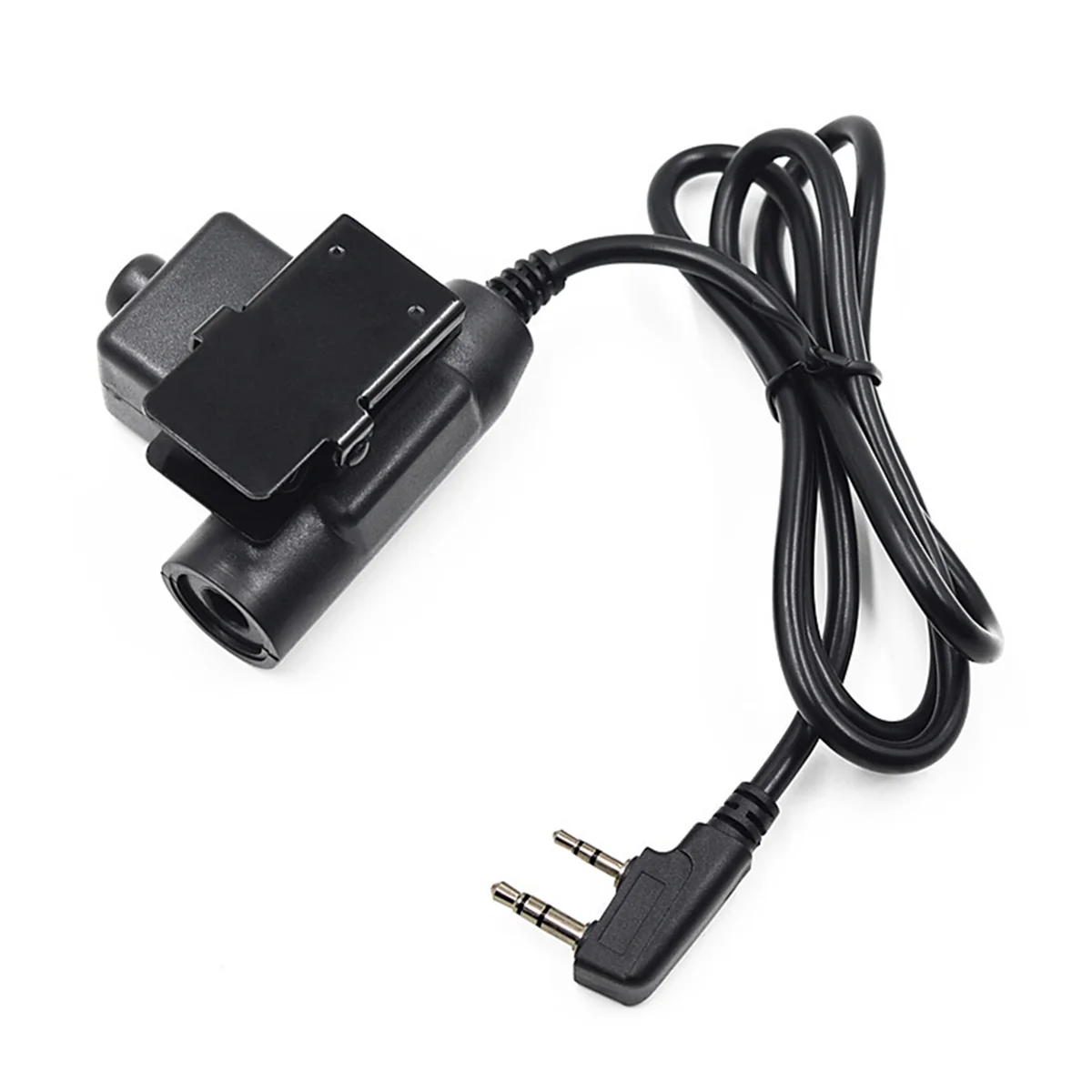 SMIEA U94 Cavo PTT da 7,0 mm Adattatore per cuffie 2PIN per Baofeng UV-5R UV-S9 Plus UV-82 AR-152 Walkie Talkie Radio bidirezionale