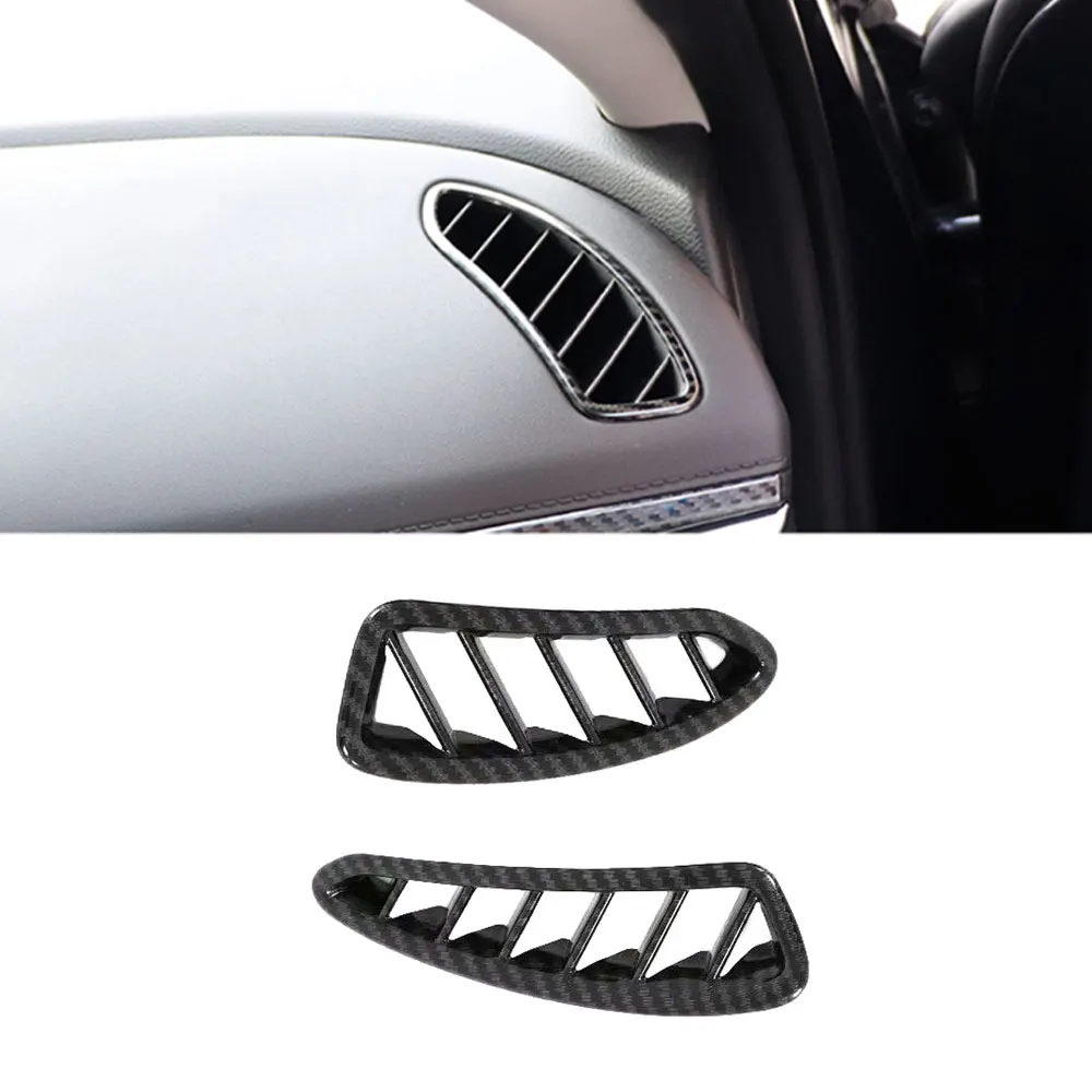 2Pcs Car Front Air Conditioning A/C Vent Outlet Cover Sticker Trim for Hyundai Sonata DN8 20202021 2022 2023 Left Hand Drive