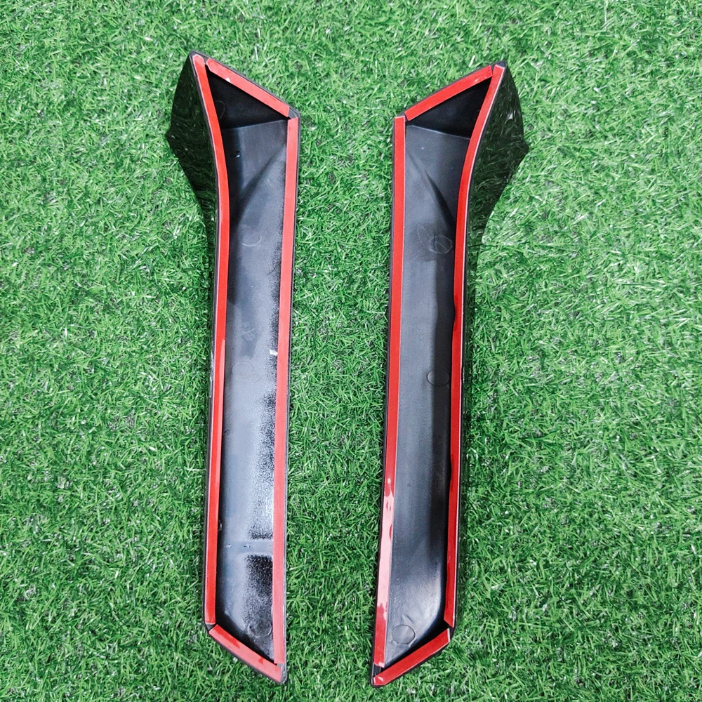 2Pcs Car Window Trim Lip Spoiler For Seat Leon 5F FR Mk3 MK3.5 Roof Wing Side Edge Tail Flap Rear Vertical