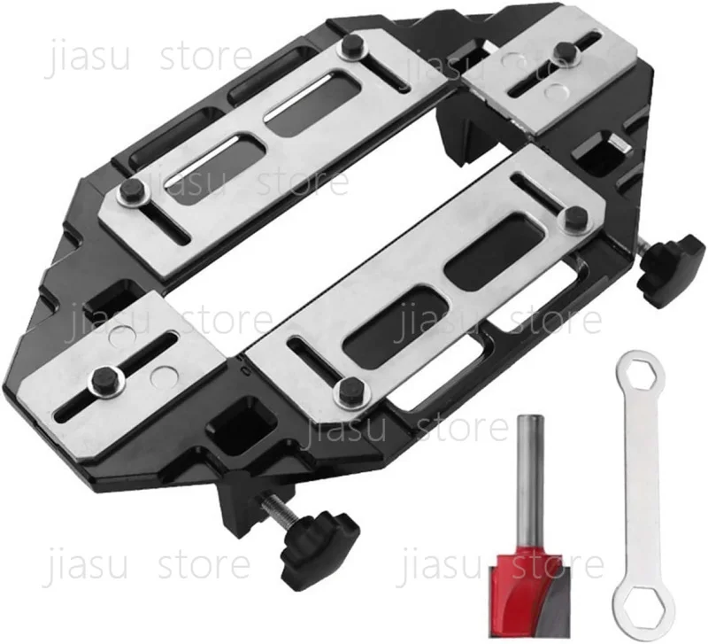 

Lightweight Hinge Template Jig, Door Lock Router Jig & Hinge Slotting Positioner Tool