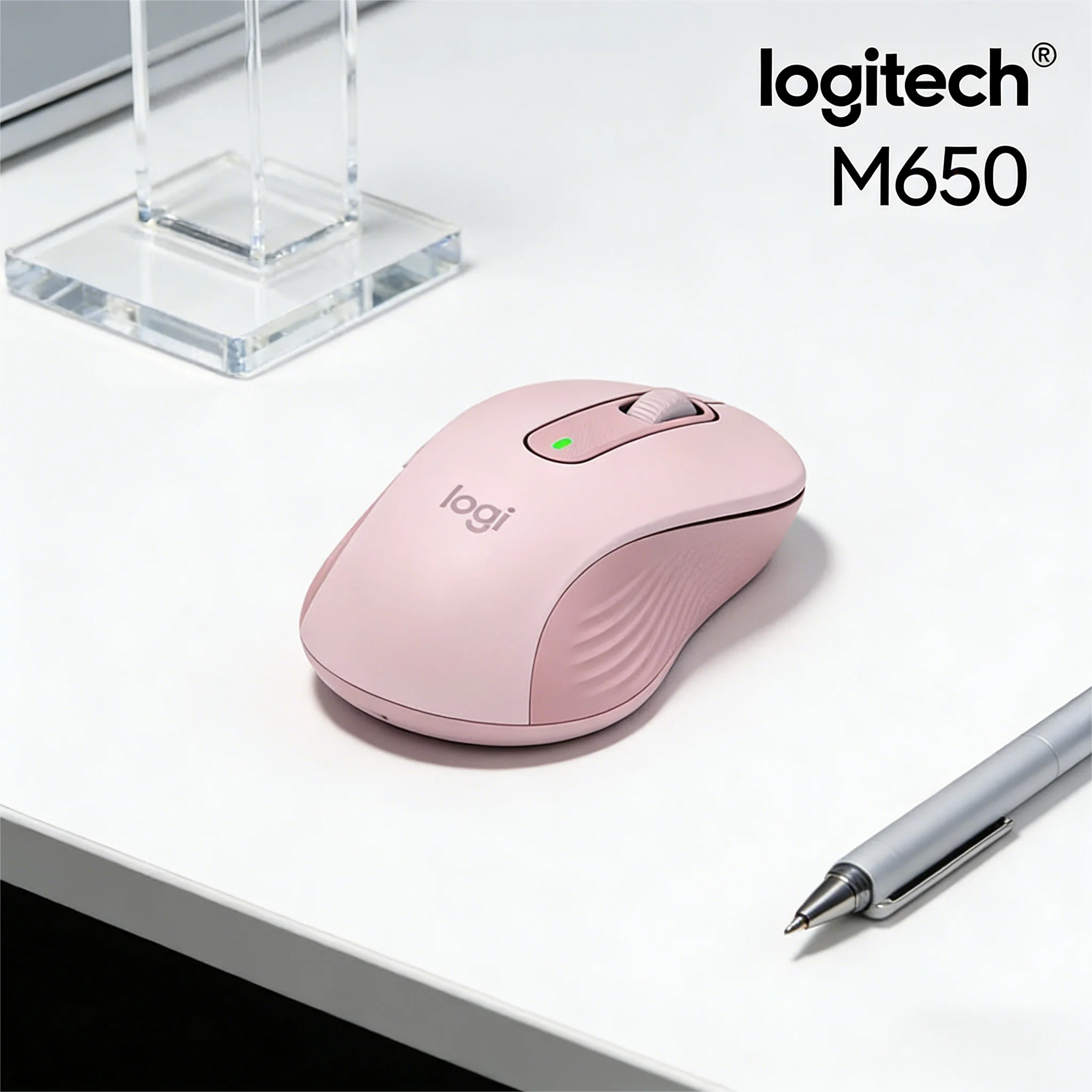 

Logitech M650 /M650L Medium-Small Hand Mouse 90% Noise Reduction Ergonomic Grip