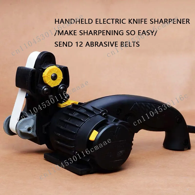 NEW High-power Sand Belt Machine with Adjustable Angle Electric Angle Grinder Professional Belt with 12 Sand Belts