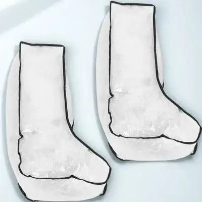 

2Pcs Boots Storage Pouch Clear Zipper Shoe Bag Reusable Travel Organizer Foldable Lightweight Portable Multi-Purpose Pouch