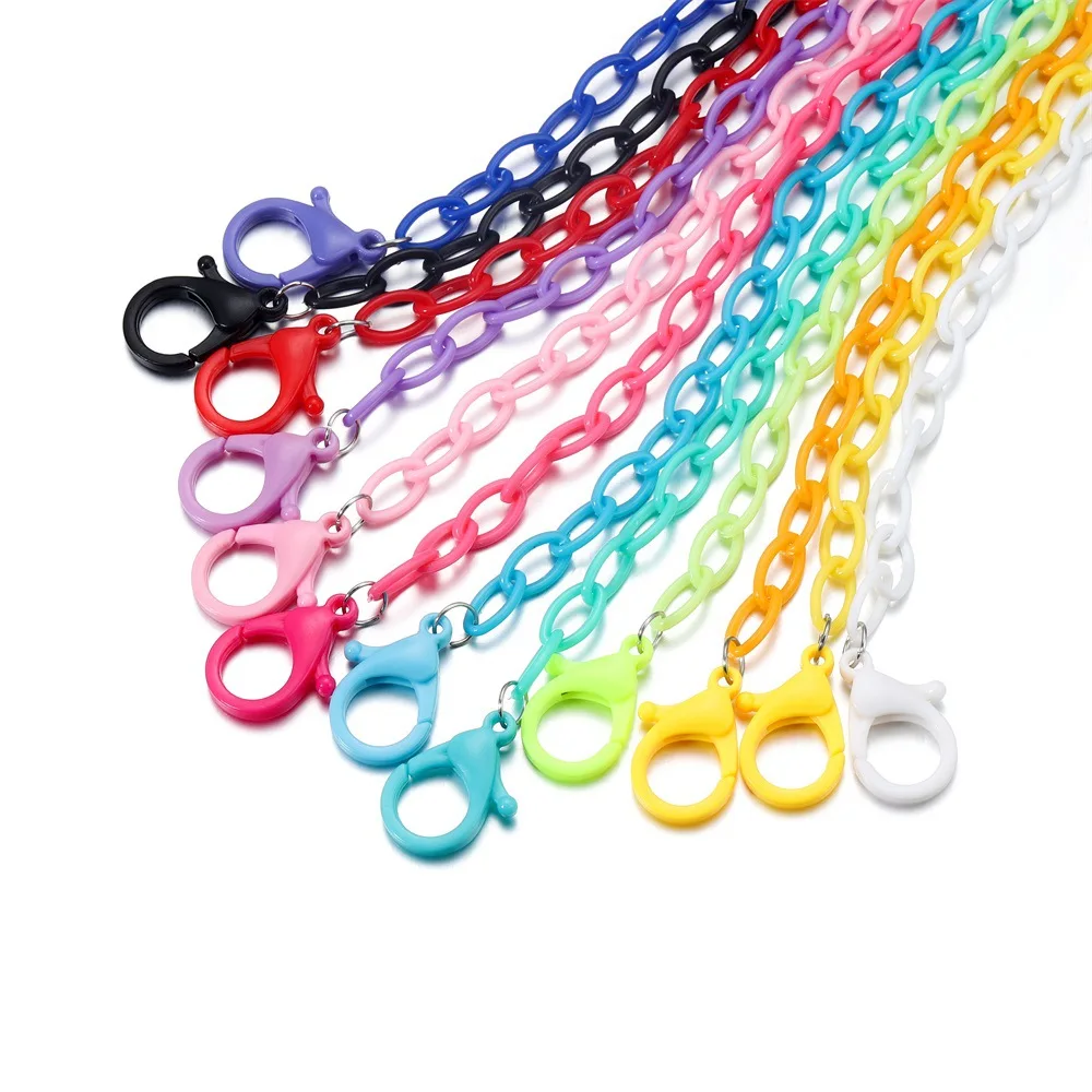 1 Pc 50Cm Colored Acrylic Rope Chain Plastic Glasses Chain For jewelry making