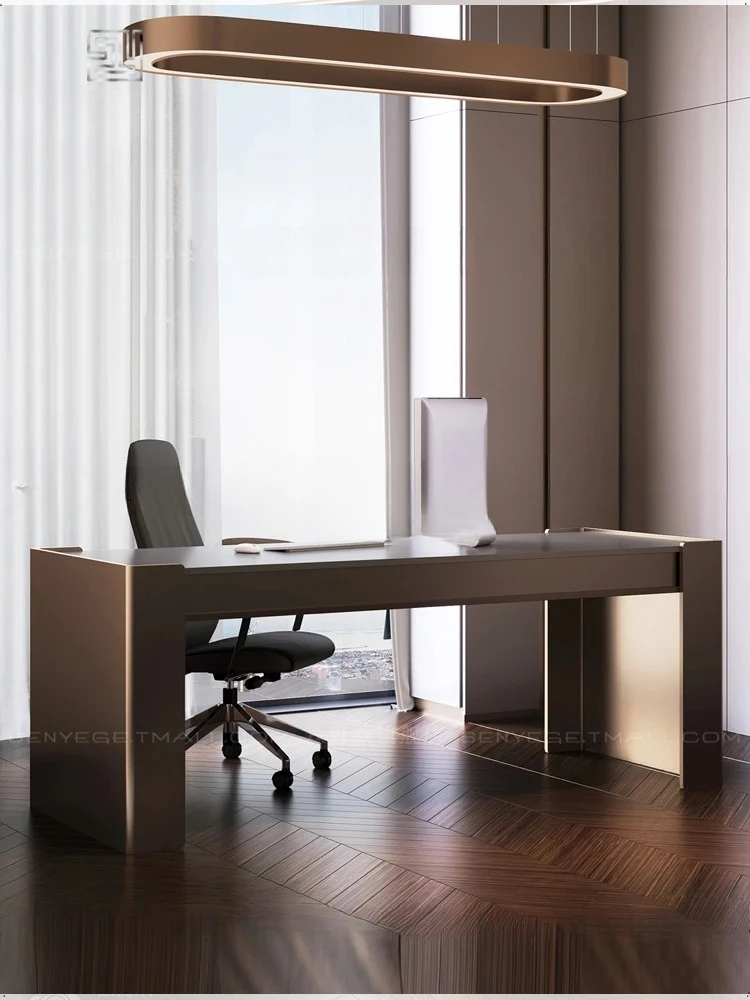 

Designer desk Italian simple atmosphere living room large desk boss desk
