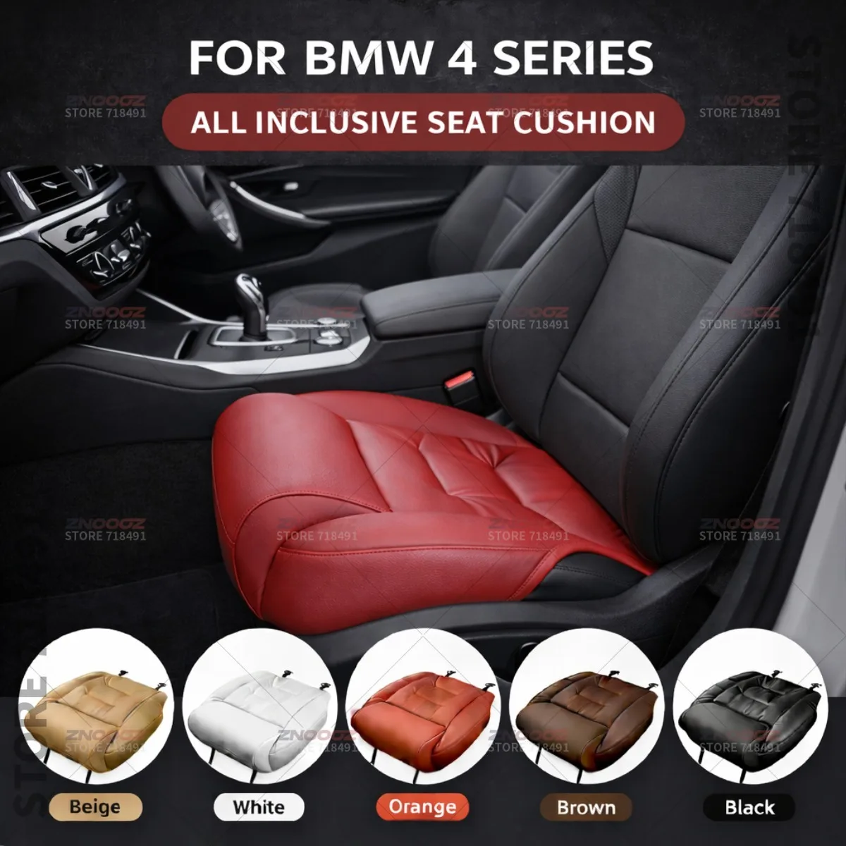 

Подушка-удлинитель для поддержки ног в сиденье автомобиля BMW 4 серии GT, накладка на сиденье из пены с эффектом памяти, аксессуары для интерьера